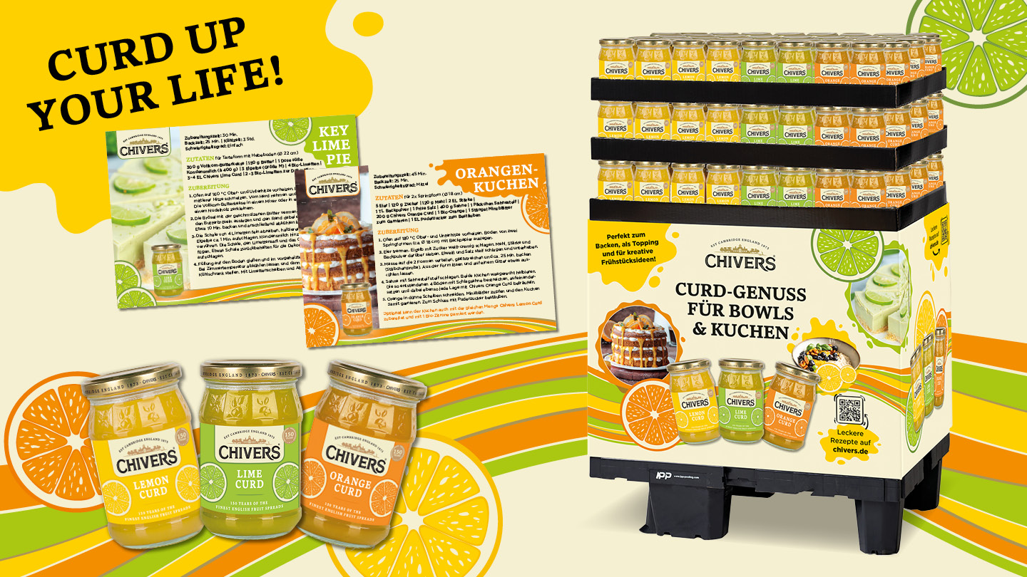 Chivers Curds POS Display